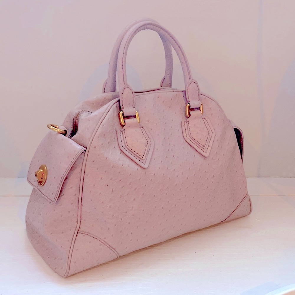 MARC BY MARC JACOBS Ostrich embossed handbag